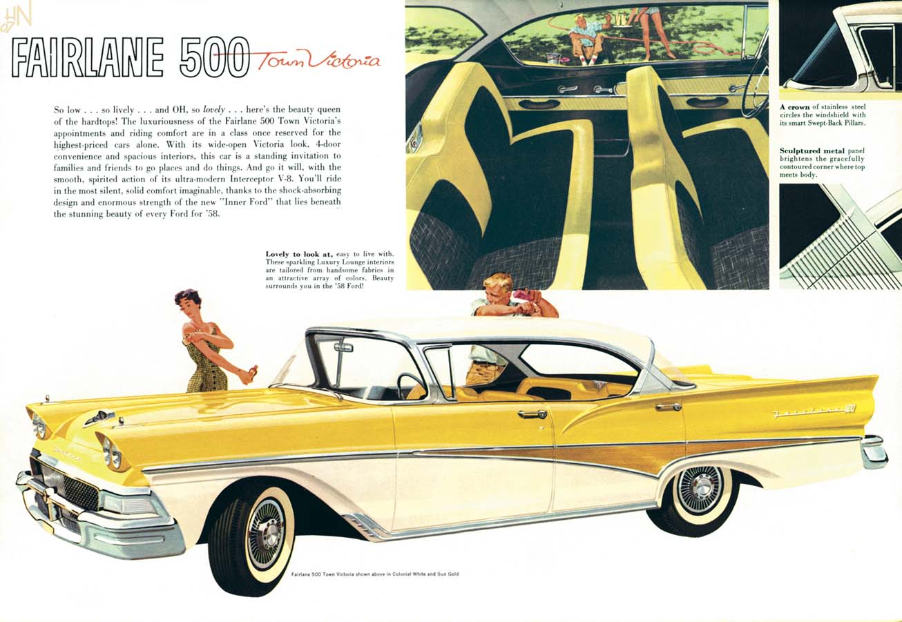 1958 Ford Fairlane Brochure Page 9